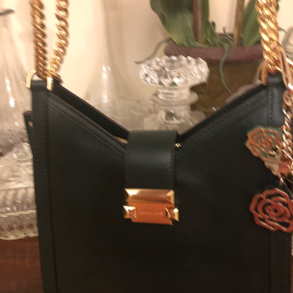 New Michael Kors Bag Whitney Small Chain Leather Shoulder Tote - Picture 2 of 9